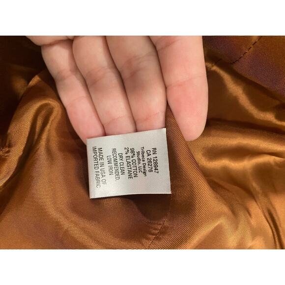 Nili Lotan Francine Velvet Jacket in Caramel - Picture 13 of 13